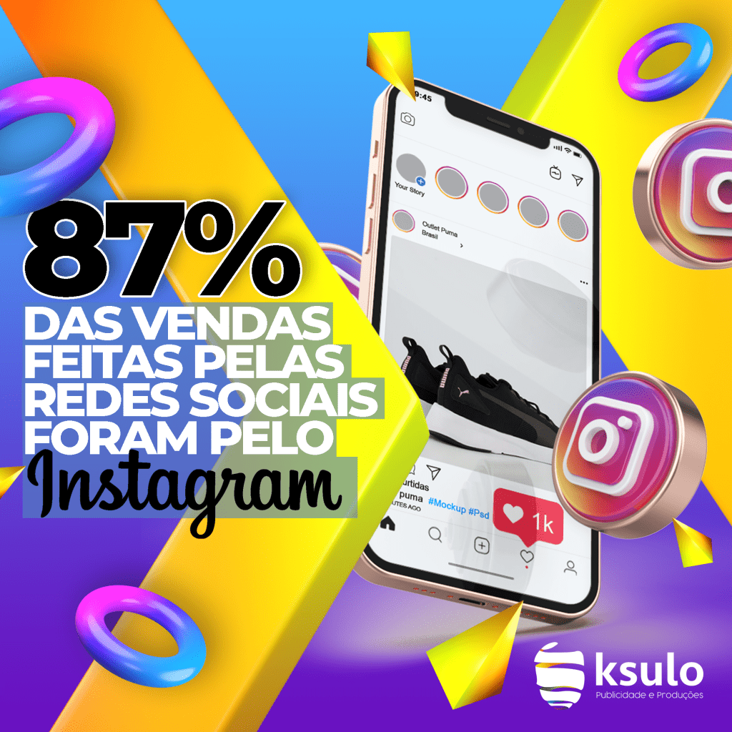 80% das venda na internet foi feita no instagram
